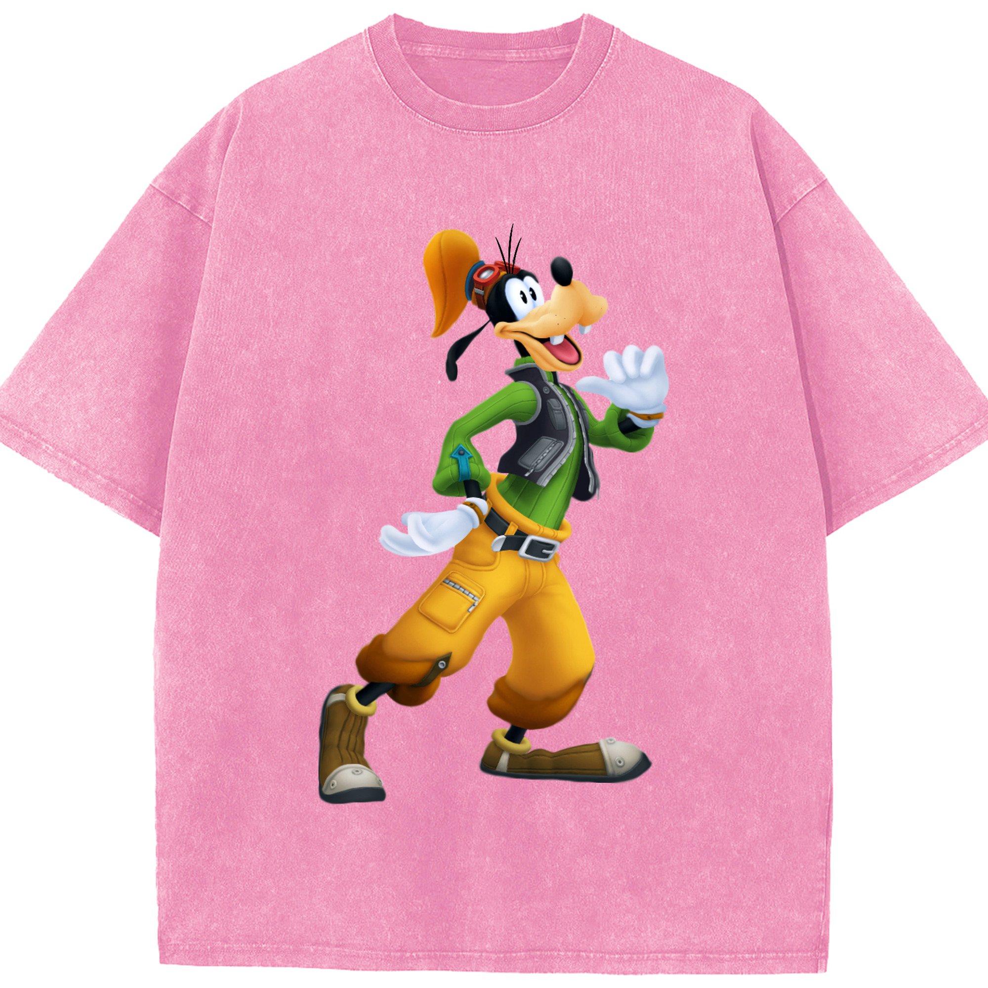 （画像用） ミッキーマウス Mickey Mouse 綿100% ヴィンテージ風 半袖Tシャツ（フロントプリント）